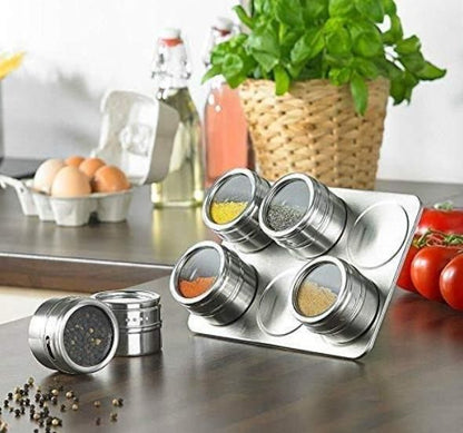 Magnetic Spice Jar  Containers Set for Kitchen Storage Seasoning Masala Box