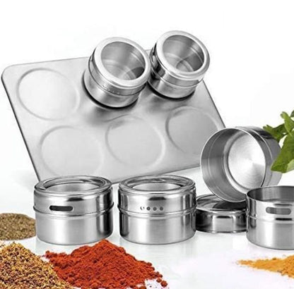 Magnetic Spice Jar  Containers Set for Kitchen Storage Seasoning Masala Box